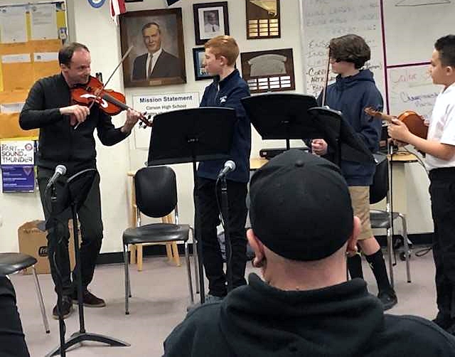 CHS UNR Nightingale String Quartet. Photo credit Elinor Bugli.