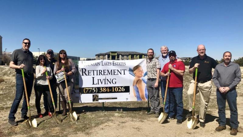 Mountain Lakes Estates Retirement Community's groundbreaking ceremony on March 18, 2019