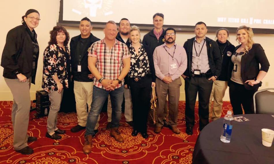 Phil Chalmers and host agency team members from Carson City Juvenile Services.