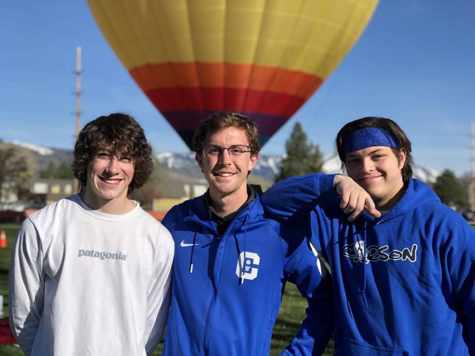 CHS Students Camdyn Meikantz, Hunter Rauh and Evan Cherpeski.
