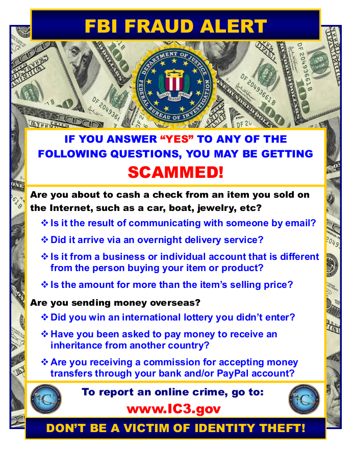 Don't be a victim of phone or cyber crime!