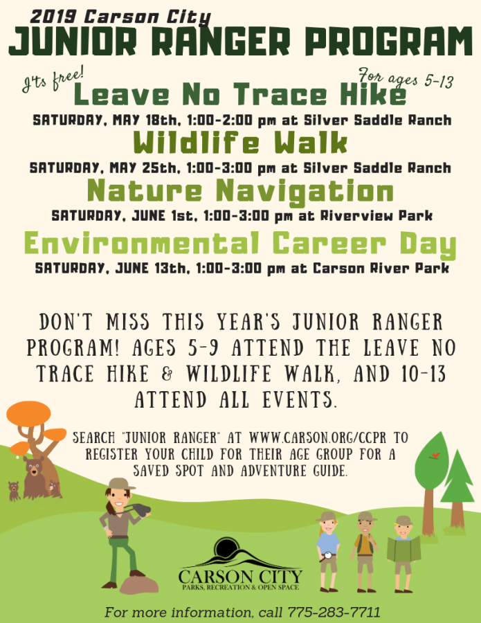 Poster for Junior Ranger Program