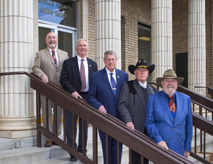 From left to right: Barry Penzel, Larry Walsh, Wesley Rice, John Engels and Dave Nelson.