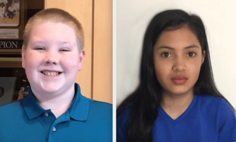 L to R: Morgan Bumgardner and Morgan Salvador