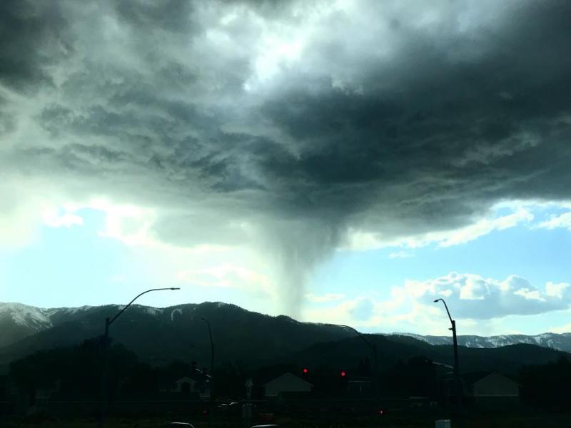 Facing West in Carson City on Thursday