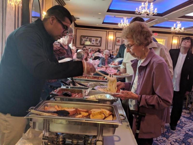 Participants were treated to a tasty dinner.