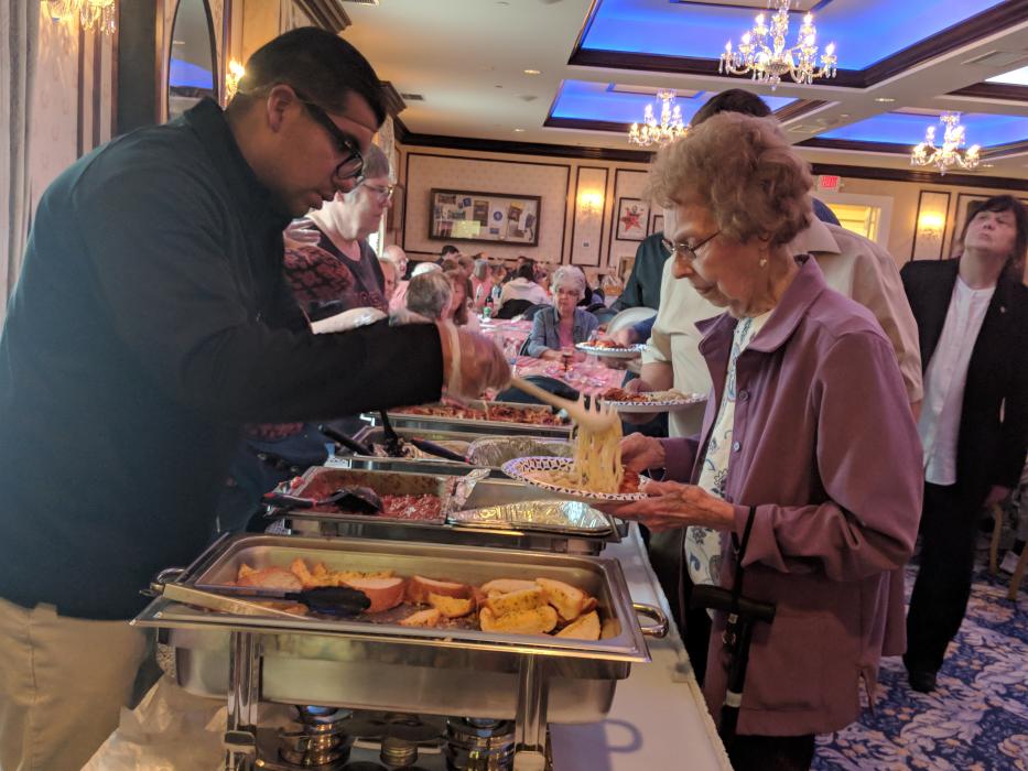 Participants were treated to a tasty dinner.
