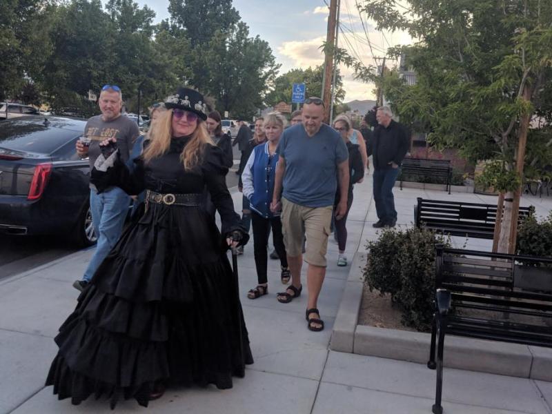 The tour took attendees through the various historic locations around Carson City filled with spooky back stories.