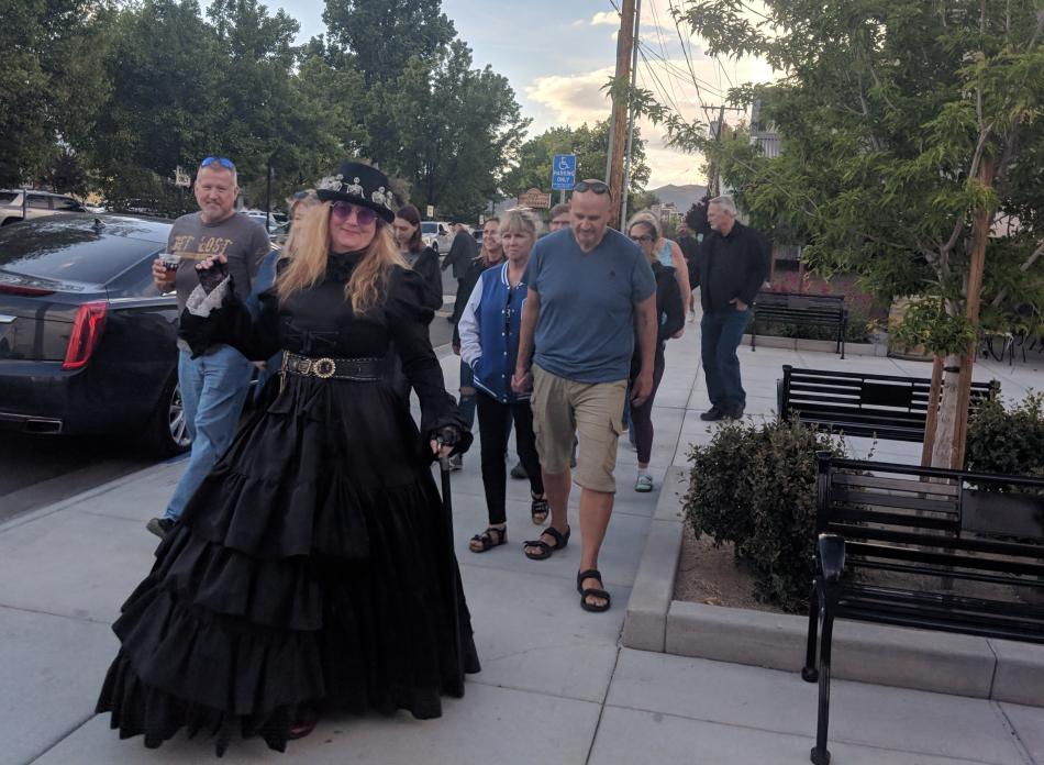 The tour took attendees through the various historic locations around Carson City filled with spooky back stories.