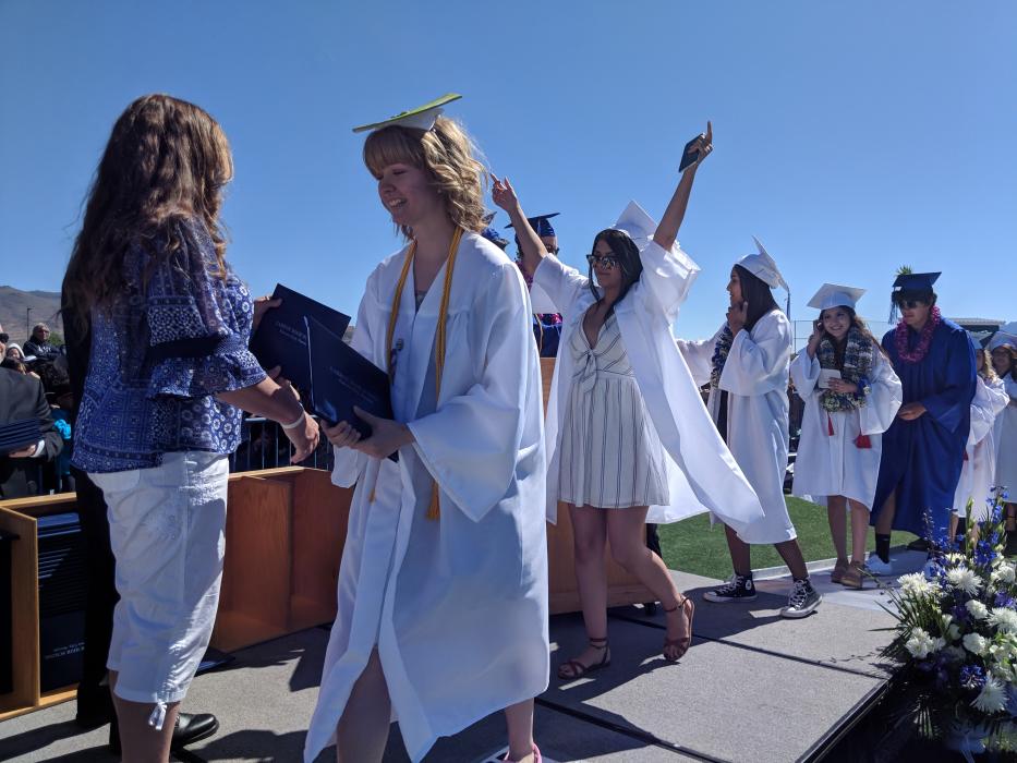 Carson High School's graduating seniors took the stage to receive their diplomas.