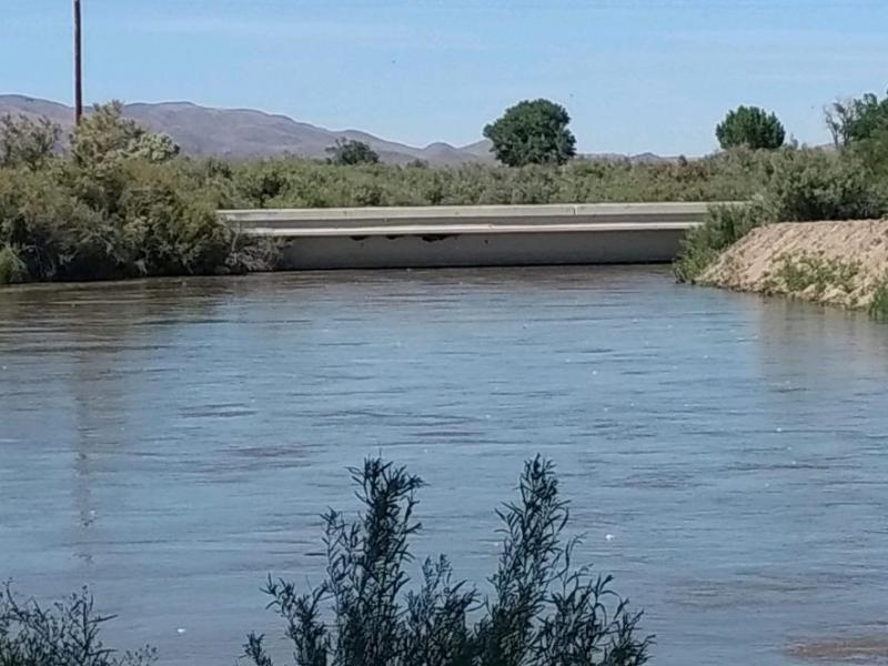The Walker River at the Miller Lane bridge. Photo courtesy: Lyon County