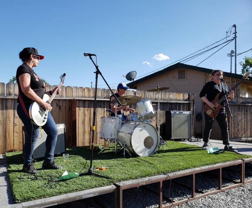 The Shames performing at Shoe Tree's 1st Anniversary Party 2018