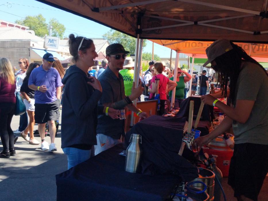 Dozens of breweries lined the newly redesigned Curry St. on Saturday.