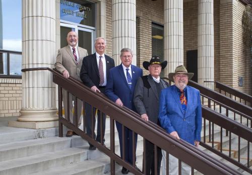 From left to right: Barry Penzel, Larry Walsh, Wesley Rice, John Engels and Dave Nelson.