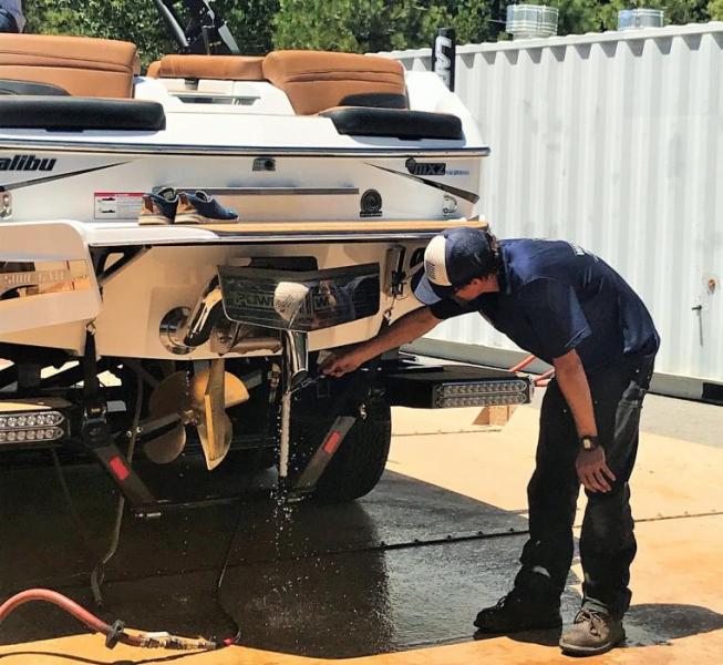 Boat inspections are done through the Tahoe Resource Conservation District.