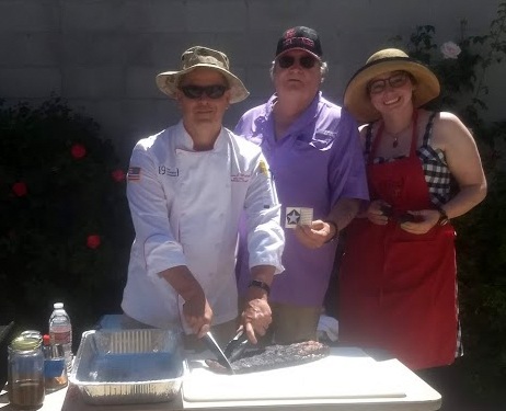 (L - R) Sean “Sparky” Walsh, Al Bergstrom-chairperson, L.J. Degraffenreid