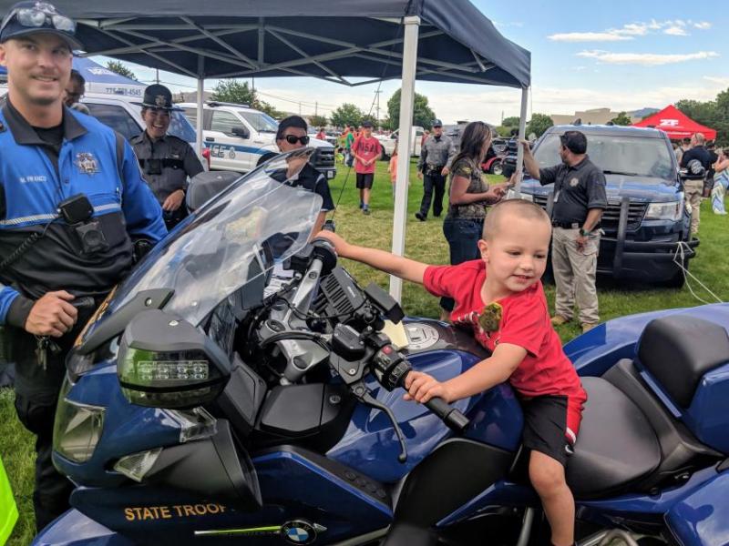 Kids of all ages received hands-on training through activities with local law enforcement.
