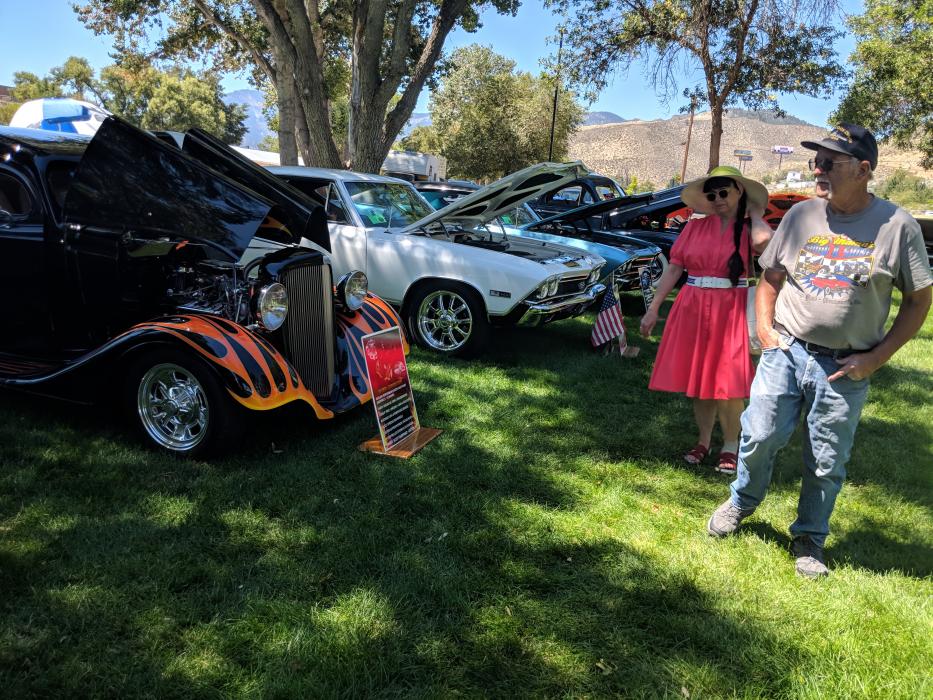 Classic cars filled Fuji Park on Saturday.