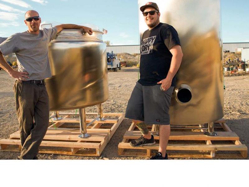 Photo courtesy of Shoe Tree Brewing Co., featuring Jeff and Paul Young