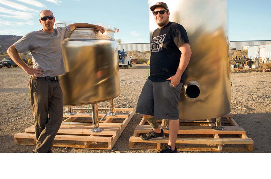 Photo courtesy of Shoe Tree Brewing Co., featuring Jeff and Paul Young