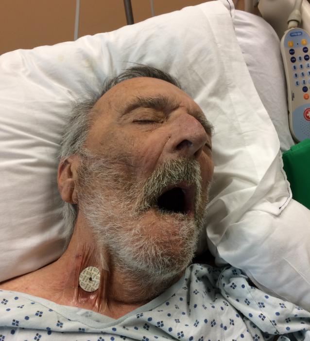 Joe Tummarello, taken during the last week of his life after he was transported to Carson-Tahoe from Lyfe Recovery.