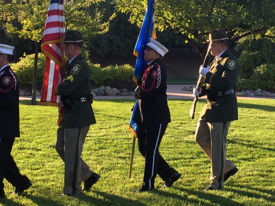 The ceremony opened with a flag Honor Guard POST presentation