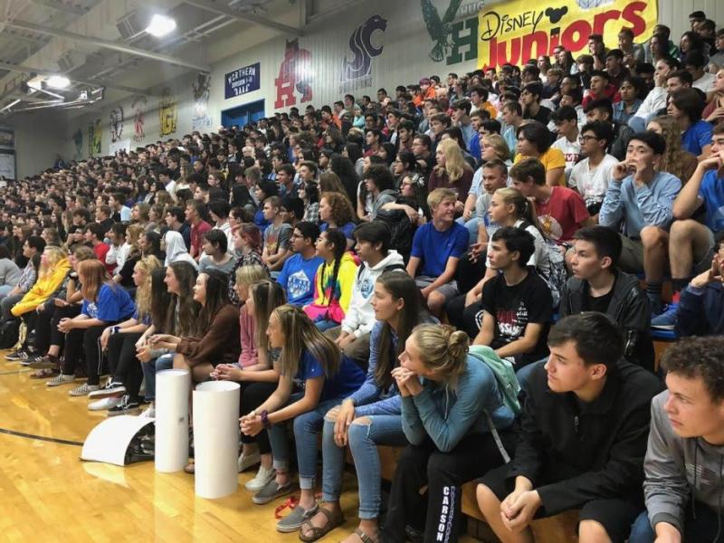 CHS Homecoming assembly filled to capacity with excitement.