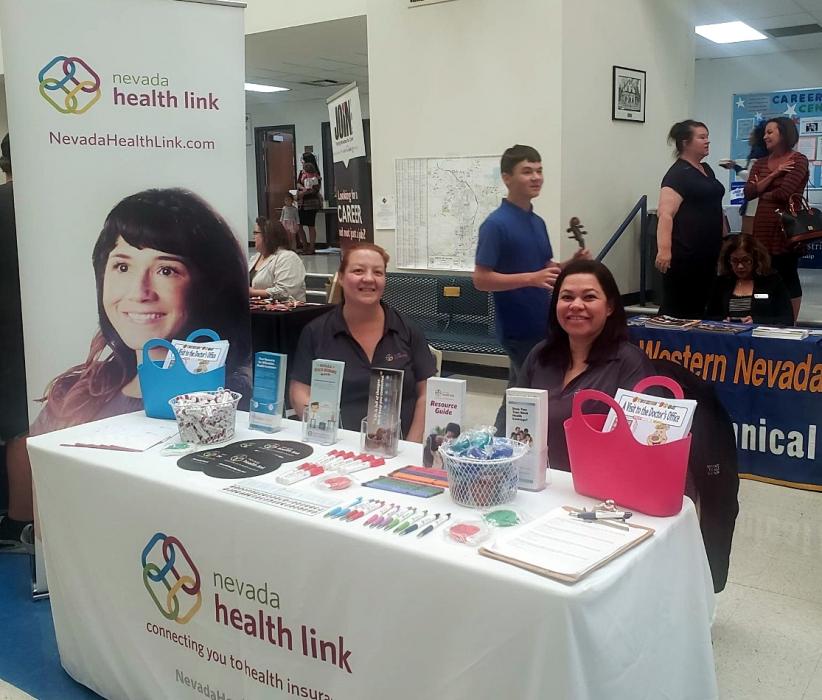 CHS Open House Open Hearts and the Nevada Health Link booth.j