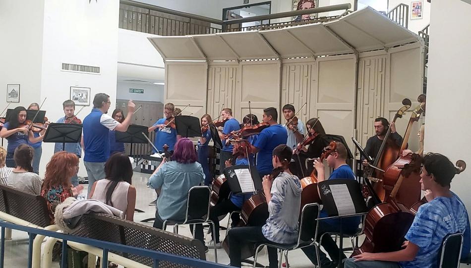 CHS Orchestra performing at Open House Open Hearts Sept. 9 at CHS.