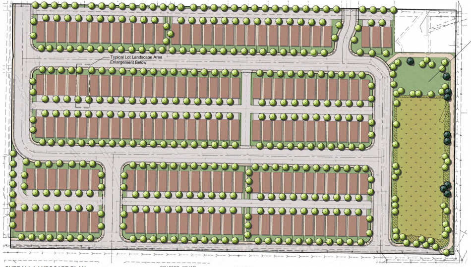 The tentative map for Little Lane Village includes 149 single family homes