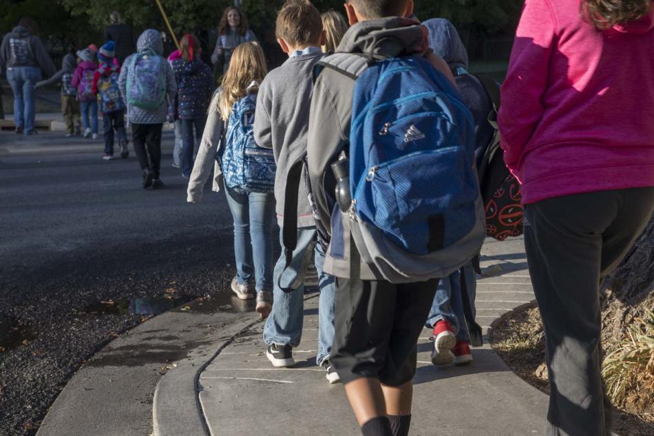 A walk to school event was held last year in front of the Governor's Mansion in Carson City.