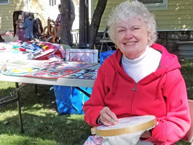 Quilter Maureen Cole recently showcased her quilting talents at the 50th Anniversary of the Nevada Historical Society.