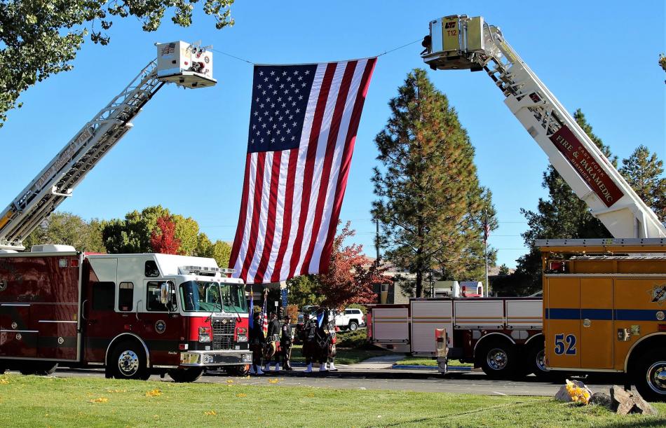 File photo by Brett Fisher. This year's Nevada Firefighters' Memorial is Saturday, Oct. 12 at Mills Park in Carson City.