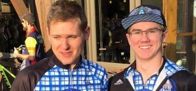 CHS Senators Cycling seniors Ian Kanter and Jens Robison.