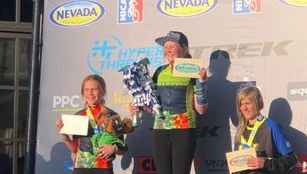 CHS Senators Cycling 1st place winner Leah Card.