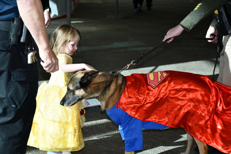 K-9 Officer Tarzan at Carson Tahoe Health