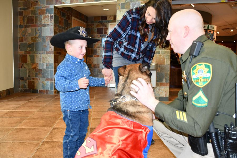 K-9 Officer Tarzan at Carson Tahoe Health