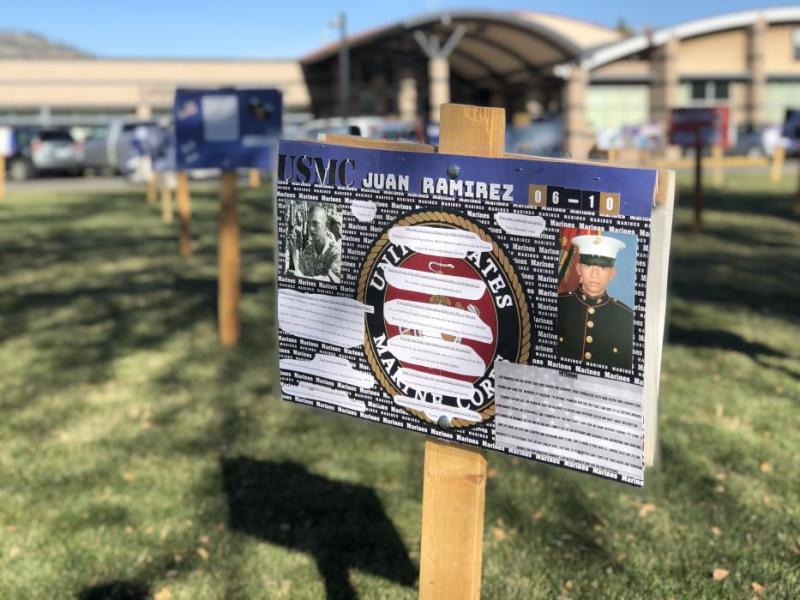 Carson City students recognize Veterans Day.