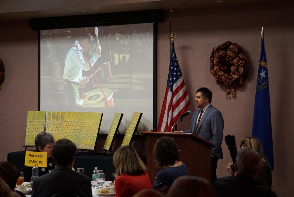 Director of Arts and Culture Mark Salinas helped host the event