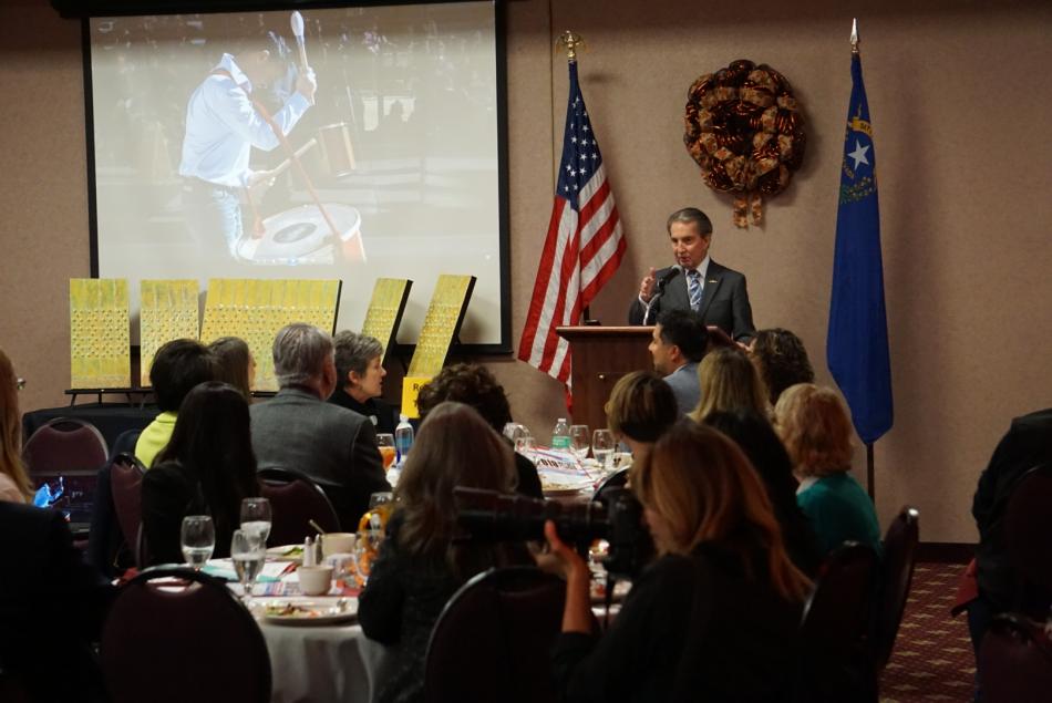 Mayor Bob Crowell speaks on the importance of art in our community