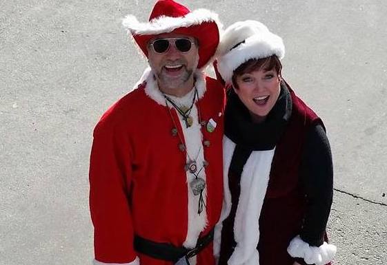 Santa Parade Ship Captain Troy and Doreen Mack