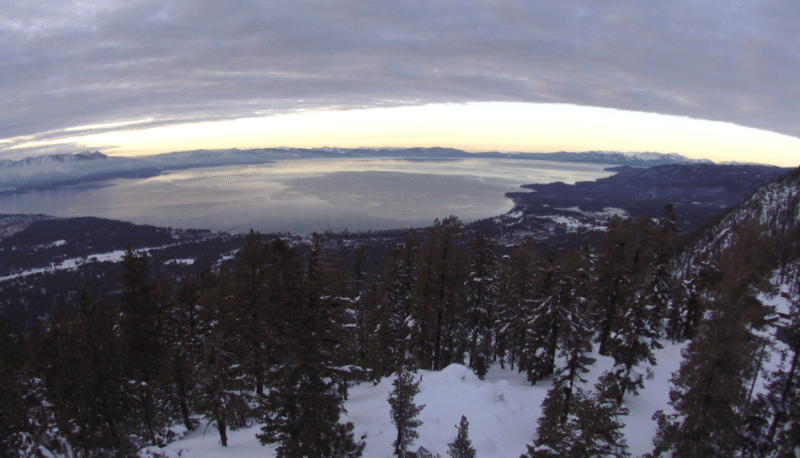 Lake Tahoe from Heavenly on Tuesday afternoon. Photo by AlertWildfire.org