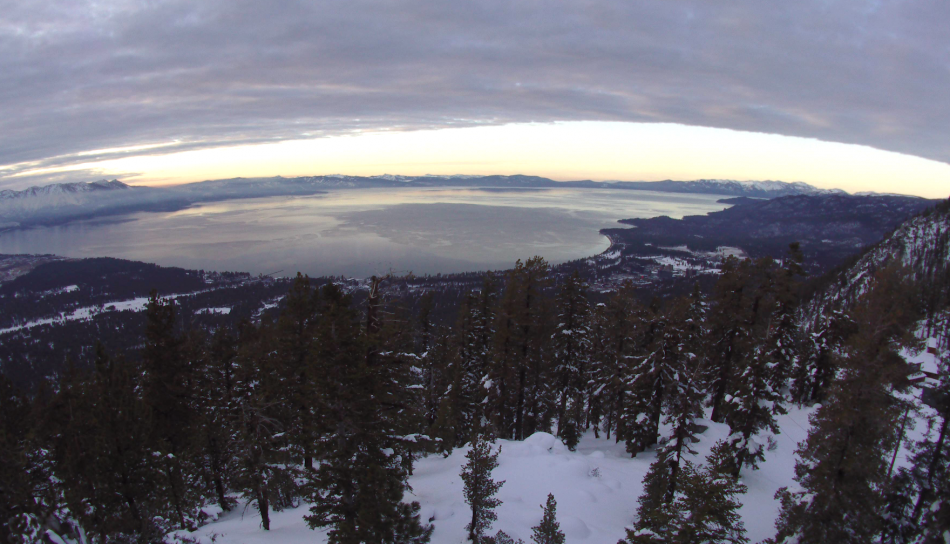 Lake Tahoe from Heavenly on Tuesday afternoon. Photo by AlertWildfire.org