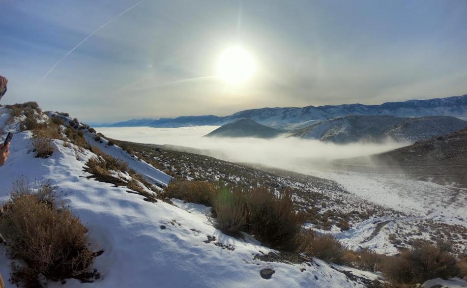 Photo by Caine Melzo. Above the fog Carson City