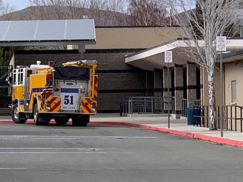 Carson City Fire Department reports it was a false alarm. Photo by Kirk Caraway
