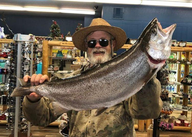 Patrick Prudhel with his 14 pound, 10-ounce catch at Topaz Opener.