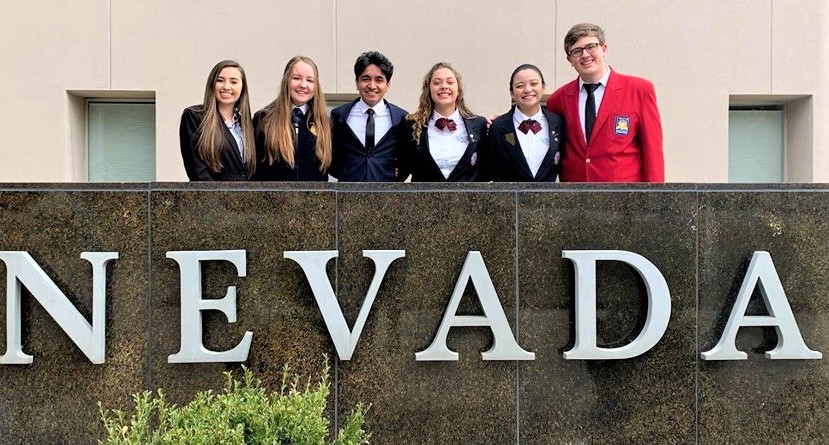 CHS FBLA speak to Nevada Department of Education.