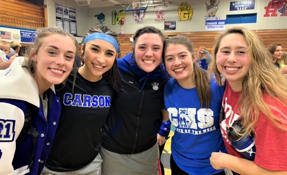 CHS Varsity girls filled with smiles as they head to the playoffs after defeating Douglas Feb. 14.