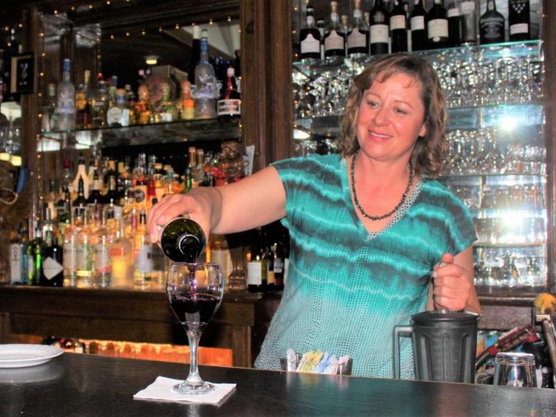 Glen Eagle’s restaurant bartender Katrina Dale makes the art of bartending look easy.