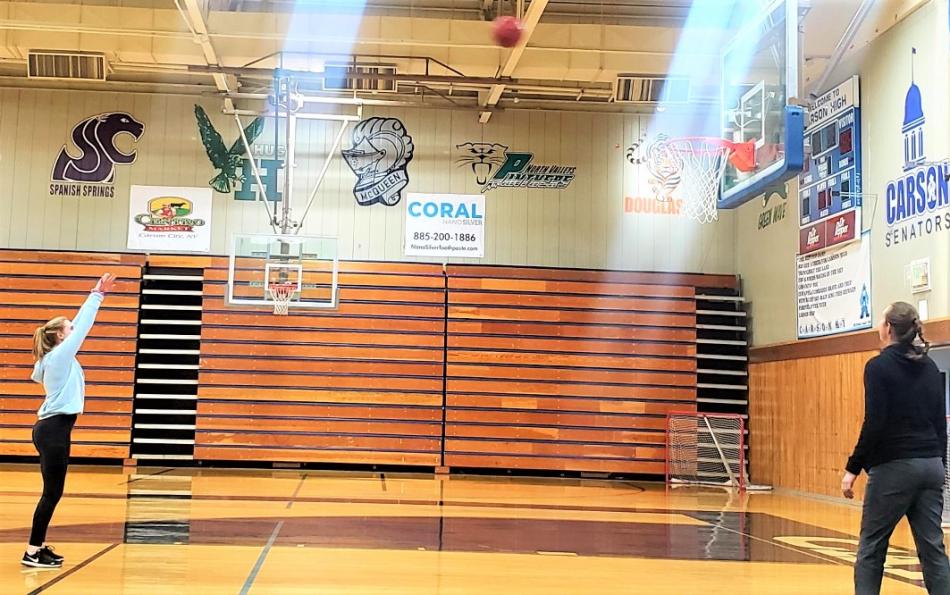 CHS junior Camille Kordonowy makes a free throw.